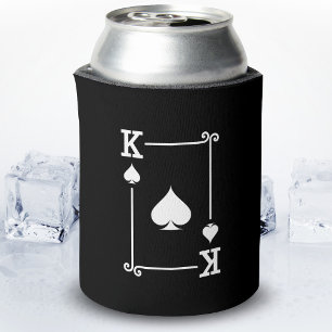 Matching King Spades Anzug Playing Cards Moderne Dosenkühler