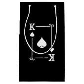 Matching King Spades Anzug Playing Cards Moderne Kleine Geschenktüte (Vorderseite)