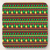 Matching Kwanzaa Red Black Green Hard Plastic Getränkeuntersetzer (Vorderseite)