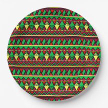 Matching Kwanzaa Yellow Black Green 9"