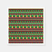 Matching Kwanzaa Yellow Black Green Cocktail Serviette (Vorderseite)