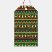 Matching Kwanzaa Yellow Red Black Green Geschenkanhänger (Vorderseite)