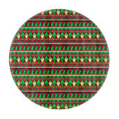 Matching Kwanzaa Yellow Red Black Green Schneidebrett (Vorderseite)