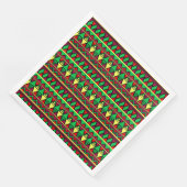 Matching Kwanzaa Yellow Red Black Green Serviette (Ecke)