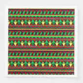 Matching Kwanzaa Yellow Red Black Green Serviette (Vorderseite)