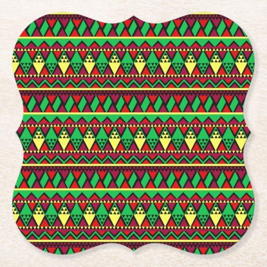 Matching Kwanzaa Yellow Red Black Green Untersetzer (Vorderseite)