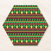 Matching Kwanzaa Yellow Red Black Green Untersetzer (Vorderseite)