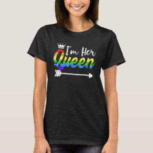Matching Lesbian Couple Ihre Königin Girlfriend Pr T-Shirt