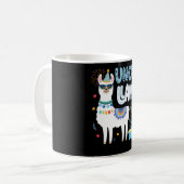 Matching Llama Birthday Party Outfit Llama Uncle Kaffeetasse (Vorderseite Links)