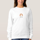 Matching Mama With Rainbow Illustration Sweater Sweatshirt (Vorderseite)