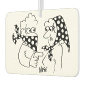 Matching Mask and Head Scarf Robbery Cartoon Autolufterfrischer (Links)