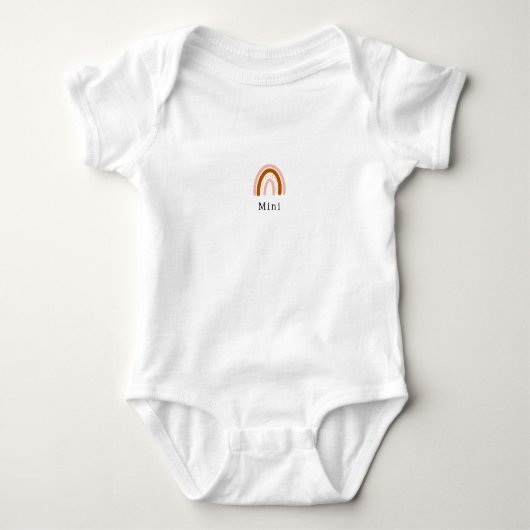 Matching Mini With Rainbow Baby Romper Baby Strampler (Vorderseite)