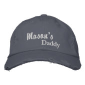 Matching Mommy Daddy embroidered caps set Bestickte Baseballkappe (Vorderseite)