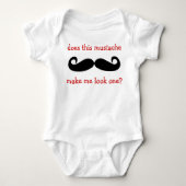 Matching Mustache - 1-jähriger T - Shirt (Vorderseite)
