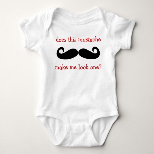 Matching Mustache - 1-jähriger T - Shirt (Vorderseite)