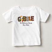 Matching Name Erntedank Couple Turkey Gobble A Baby T-shirt (Vorderseite)