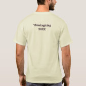 Matching Name Erntedank Couple Turkey Gobble A T-Shirt (Rückseite)