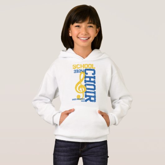 Matching Name Year Choir Group Social Handle Hoodie (Vorne ganz)