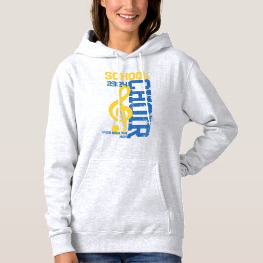 Matching Name Year Choir Group Social Handle Hoodie (Vorderseite)