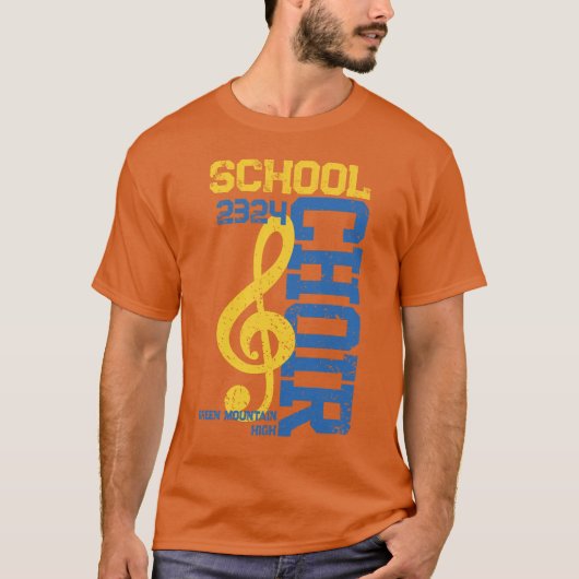 Matching Name Year Choir Group Social Handle T-Shirt (Vorderseite)