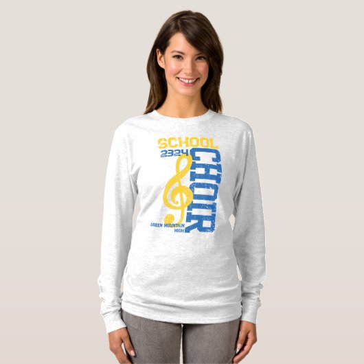 Matching Name Year Choir Group Social Handle T-Shirt (Vorne ganz)