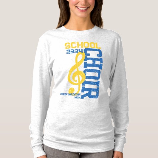 Matching Name Year Choir Group Social Handle T-Shirt (Vorderseite)