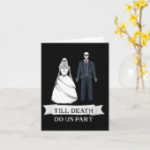 Matching New Bride Groom Til Death Do us Part Karte (Gelbe Blume)