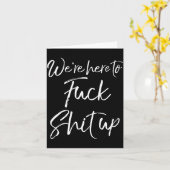 Matching Party For Couples We're Here To For Up Karte (Gelbe Blume)