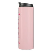 Matching Pink Bridal Party Tumbler for Bridesmaids Thermosbecher (Nach rechts gedreht)