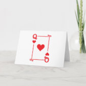 Matching Queen Hearts Anzug Playing Cards Moderne Karte (Vorderseite)