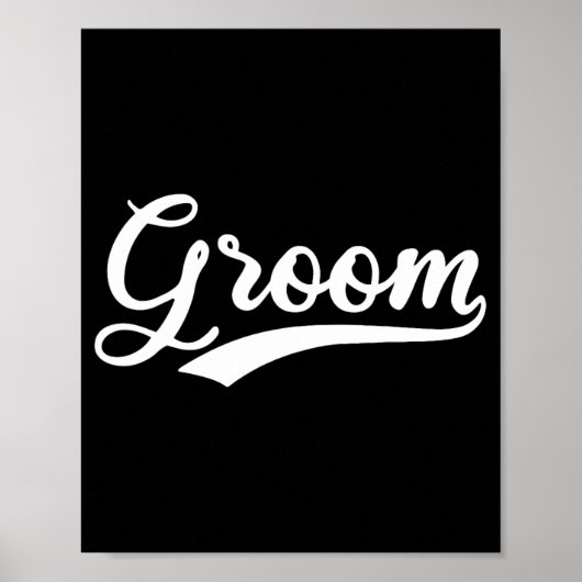 Matching Ready Bride and Groom Wedding Gro Poster (Vorne)