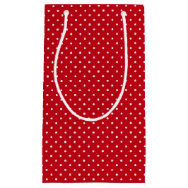 Matching Red & White Swiss Dots Kleine Geschenktüte