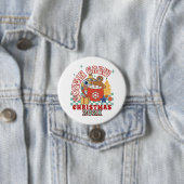 Matching Retro Cousin Crew Weihnachtskinder Button (Beispiel)