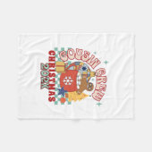 Matching Retro Cousin Crew Weihnachtskinder Fleecedecke (Vorderseite (Horizontal))