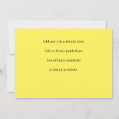 Matching Set Christmas Red Gold Tree Stars Name Einladung (Rückseite)