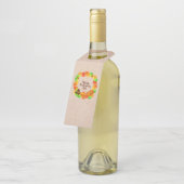 Matching Set Erntedank Green Gold Kranz Hat Flaschenanhänger (Angewinkelt)