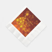 Matching Set Gold Stars Name Weihnachten Serviette (Ecke)