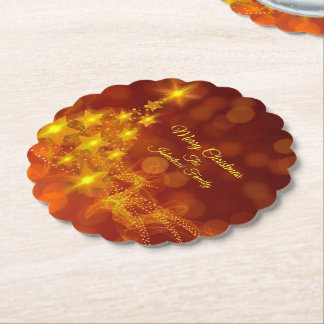 Matching Set Gold Stars Tree Change Name Untersetzer