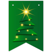Matching Set Green Christmas Tree Wimpelkette (Erste Fahne)