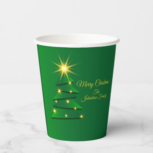 Matching Set Green Tree Change Name 20xx Pappbecher (Rückseite)