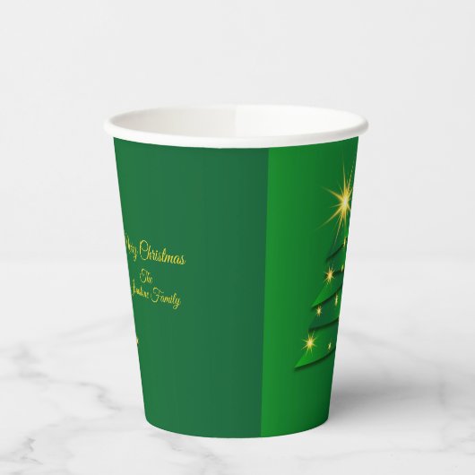 Matching Set Green Tree Change Name 20xx Pappbecher (Links)