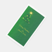 Matching Set Green Tree Change Name Gasttuch Serviette (Ecke)