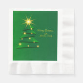 Matching Set Green Tree Change Name Luncheon Serviette (Vorderseite)