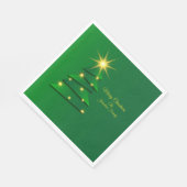 Matching Set Green Tree Change Name Luncheon Serviette (Ecke)