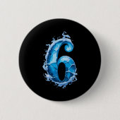 Matching Six Seven Flaming Ice Funny Meme 67 Coupl Button (Vorderseite)