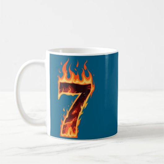 Matching Six Seven Flaming Ice Funny Meme 67 Coupl Kaffeetasse (Links)