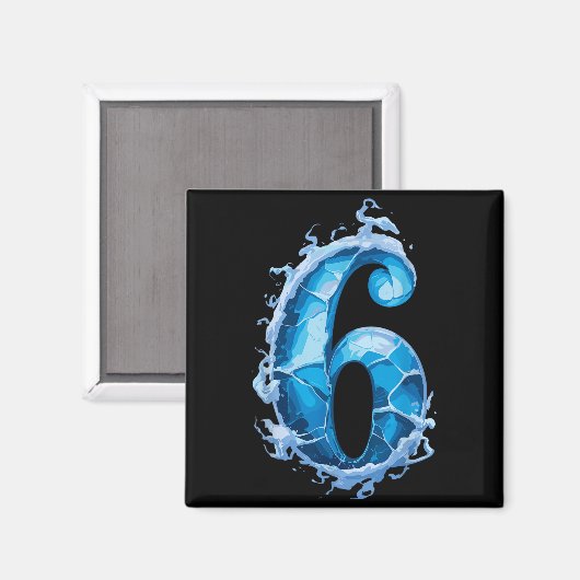 Matching Six Seven Flaming Ice Funny Meme 67 Coupl Magnet (Vorderseite/Rückseite)