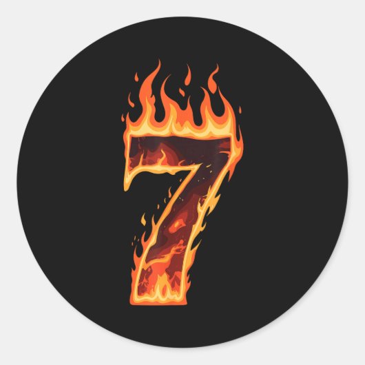 Matching Six Seven Flaming Ice Funny Meme 67 Coupl Runder Aufkleber (Vorderseite)