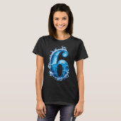 Matching Six Seven Flaming Ice Funny Meme 67 Coupl T-Shirt (Vorne ganz)