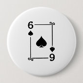 Matching Six Spades Anzug Playing Cards Modern 6 Button (Vorderseite)